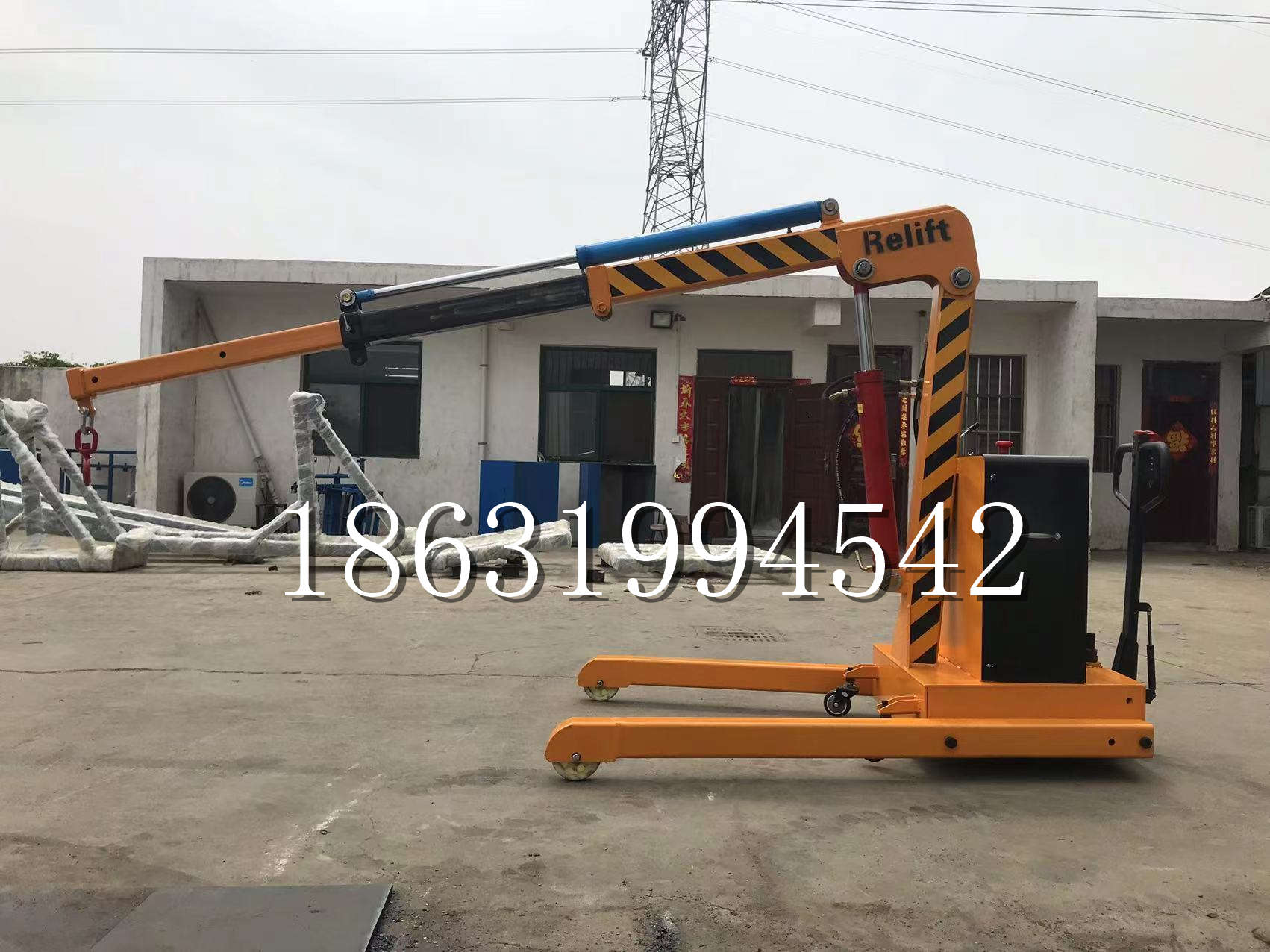 芦竹区久征定做3吨三轮随车吊 农用园林绿化移树吊 平板工程用小吊机